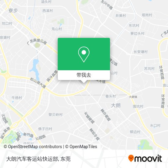 大朗汽车客运站快运部地图