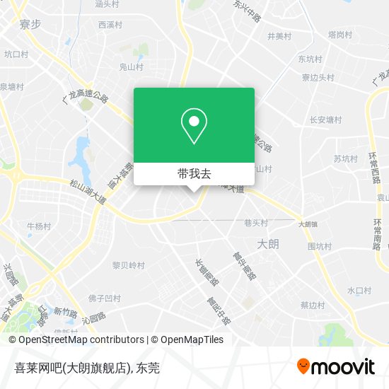 喜莱网吧(大朗旗舰店)地图