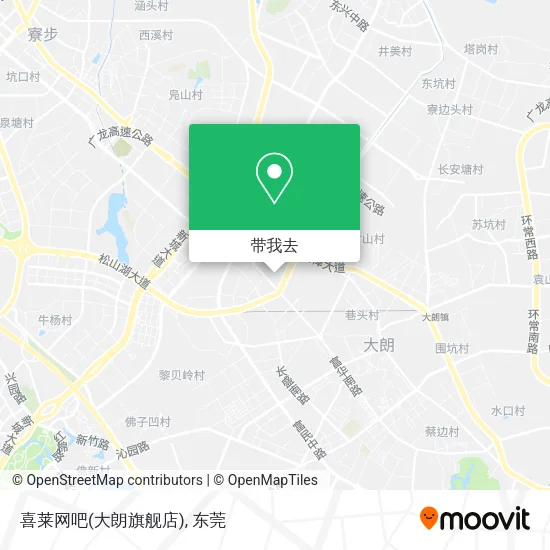 喜莱网吧(大朗旗舰店)地图