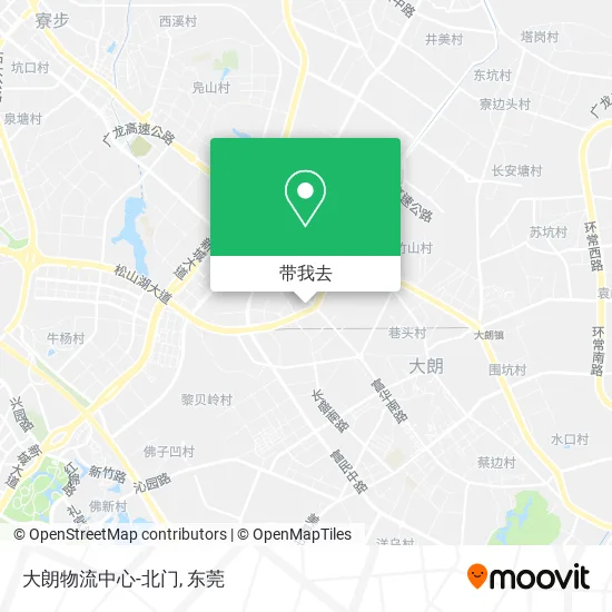 大朗物流中心-北门地图