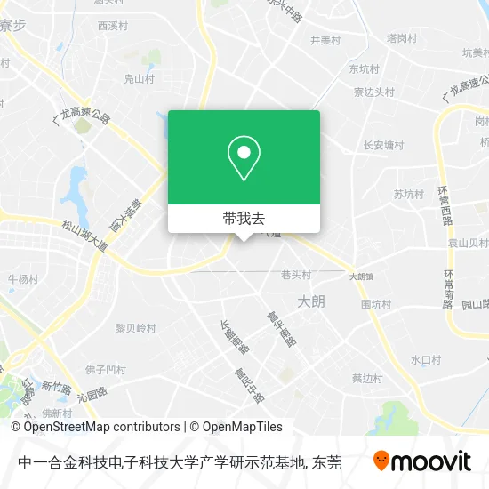 中一合金科技电子科技大学产学研示范基地地图