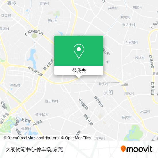 大朗物流中心-停车场地图