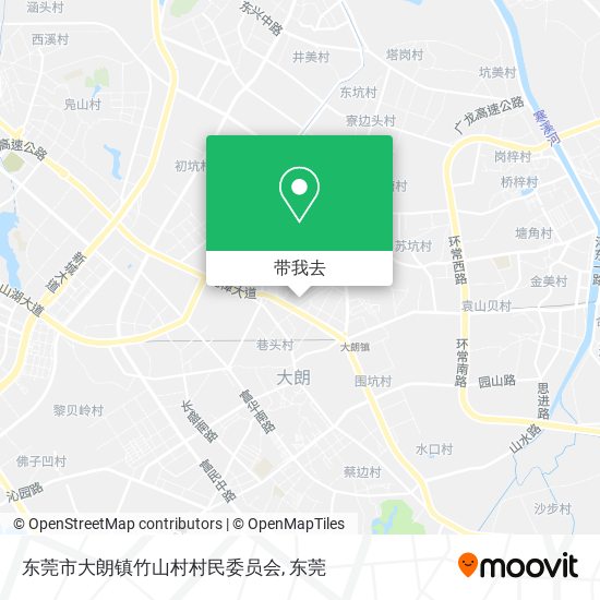 东莞市大朗镇竹山村村民委员会地图