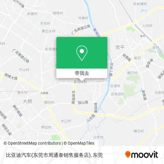 比亚迪汽车(东莞市周通泰销售服务店)地图