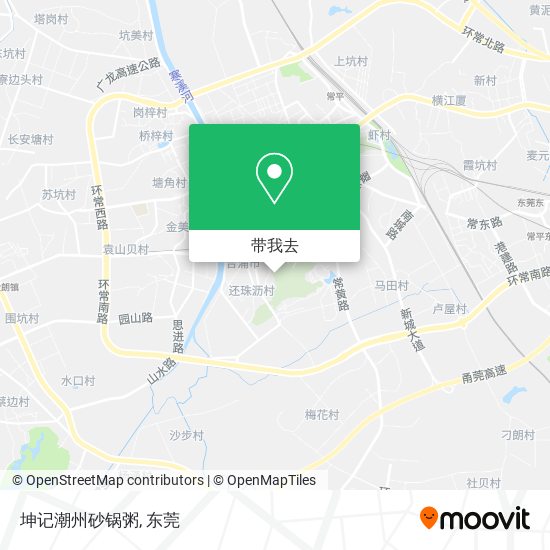 坤记潮州砂锅粥地图