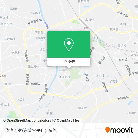 华润万家(东莞常平店)地图