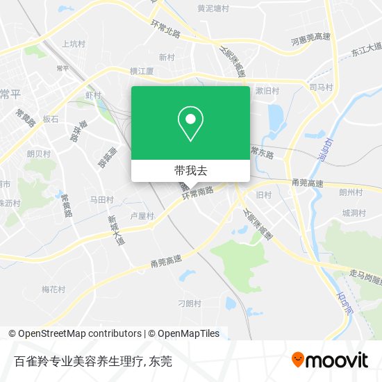 百雀羚专业美容养生理疗地图