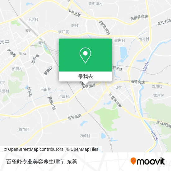 百雀羚专业美容养生理疗地图