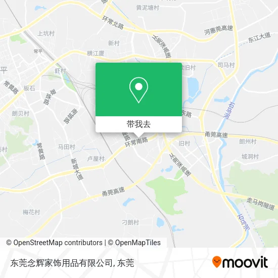 东莞念辉家饰用品有限公司地图