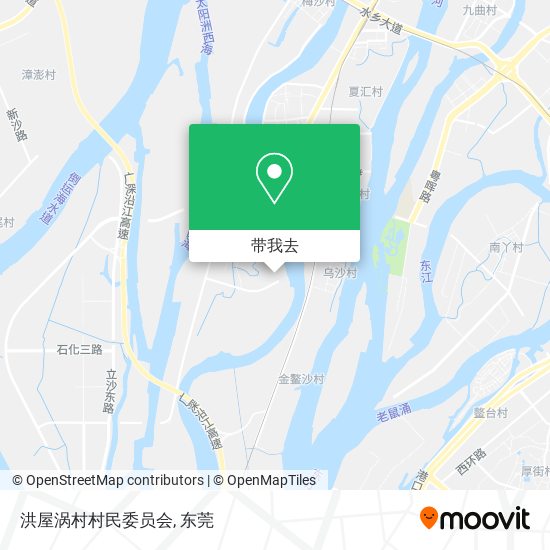洪屋涡村村民委员会地图