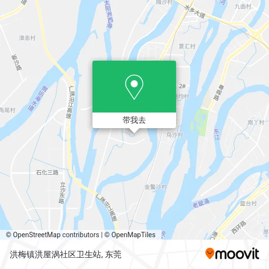 洪梅镇洪屋涡社区卫生站地图