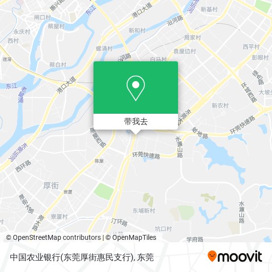 中国农业银行(东莞厚街惠民支行)地图