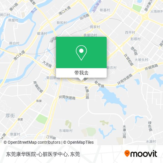 东莞康华医院-心脏医学中心地图