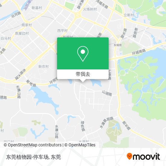 东莞植物园-停车场地图