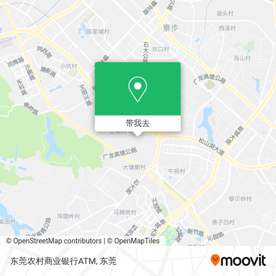 东莞农村商业银行ATM地图