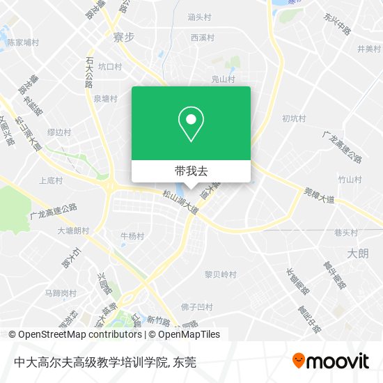 中大高尔夫高级教学培训学院地图