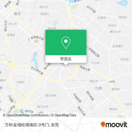 万科金域松湖南区-3号门地图