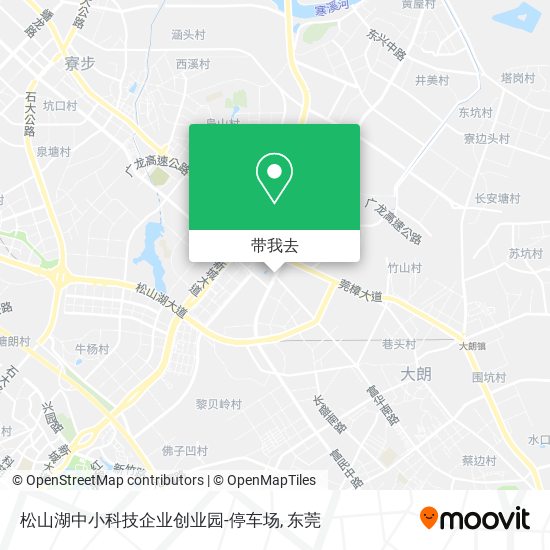 松山湖中小科技企业创业园-停车场地图