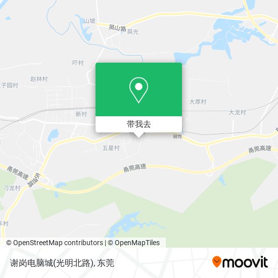 谢岗电脑城(光明北路)地图