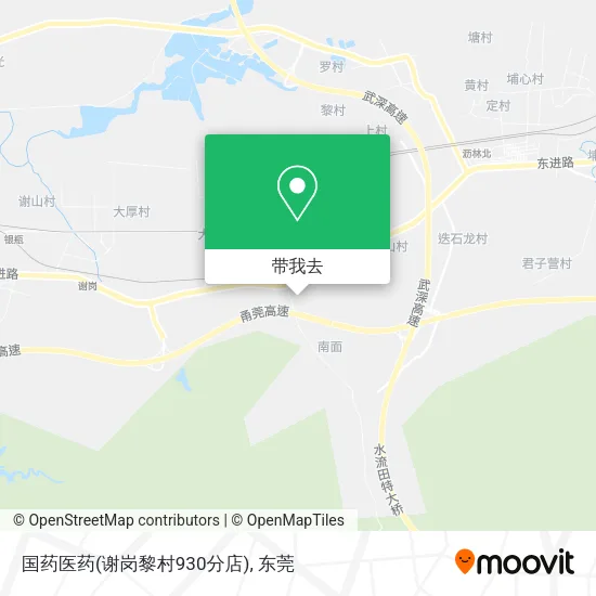 国药医药(谢岗黎村930分店)地图