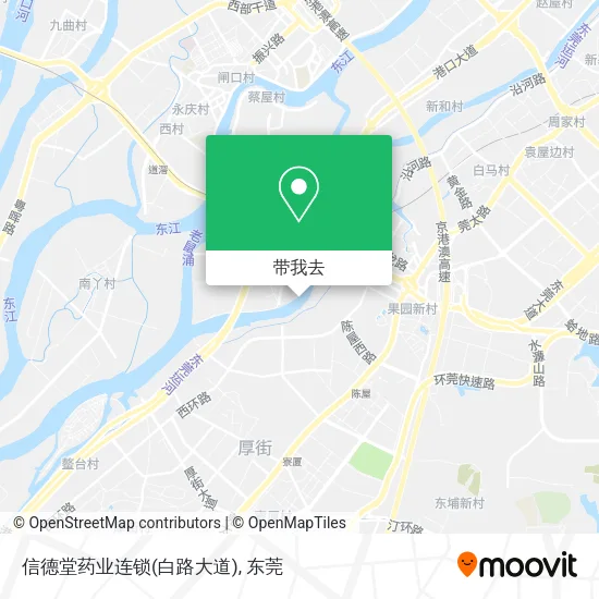信德堂药业连锁(白路大道)地图