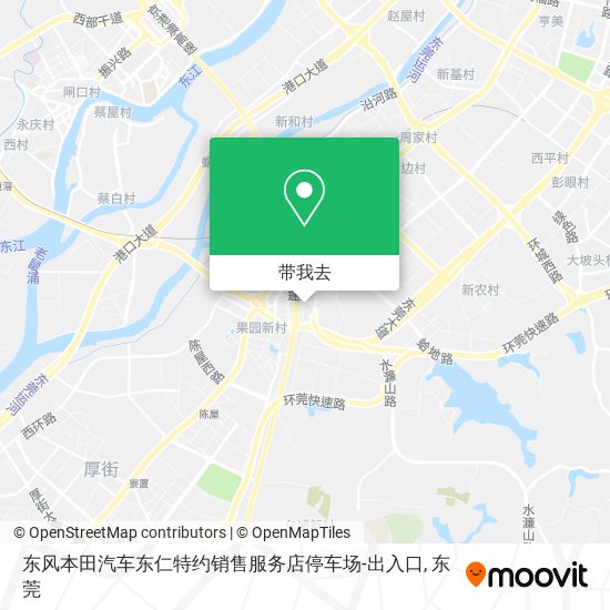东风本田汽车东仁特约销售服务店停车场-出入口地图