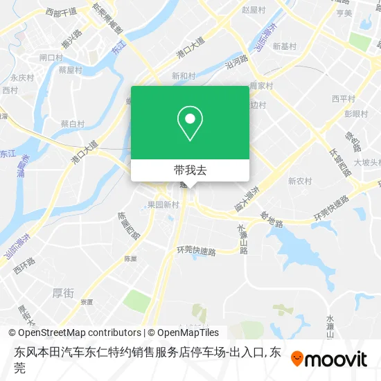 东风本田汽车东仁特约销售服务店停车场-出入口地图