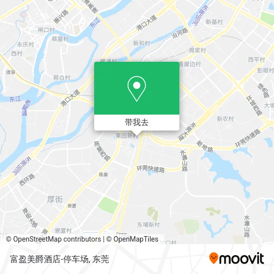 富盈美爵酒店-停车场地图