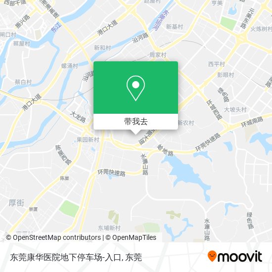 东莞康华医院地下停车场-入口地图