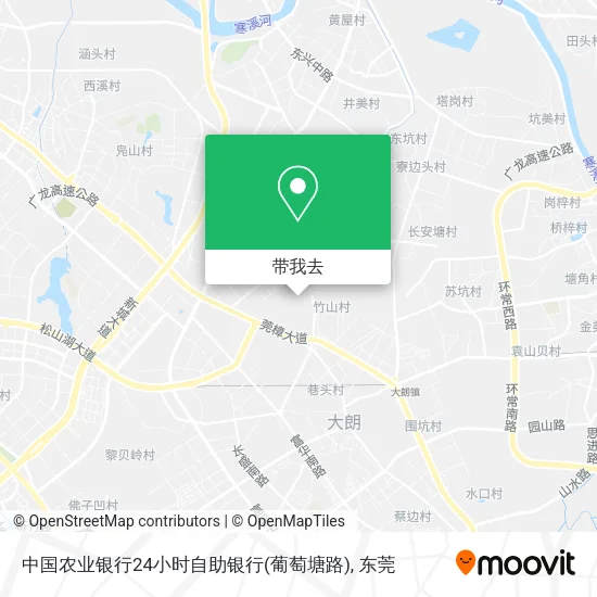 中国农业银行24小时自助银行(葡萄塘路)地图