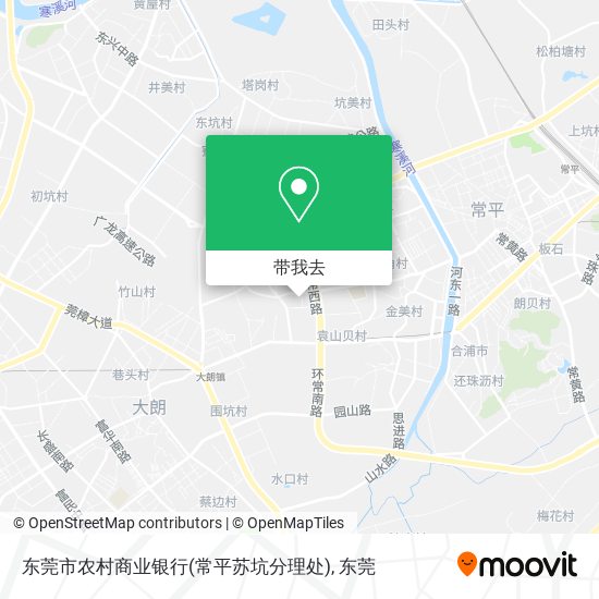 东莞市农村商业银行(常平苏坑分理处)地图