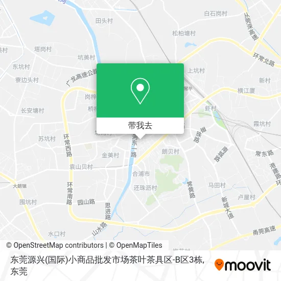 东莞源兴(国际)小商品批发市场茶叶茶具区-B区3栋地图