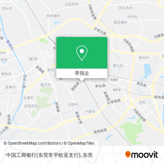中国工商银行(东莞常平欧亚支行)地图