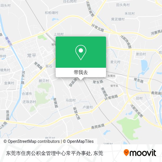 东莞市住房公积金管理中心常平办事处地图