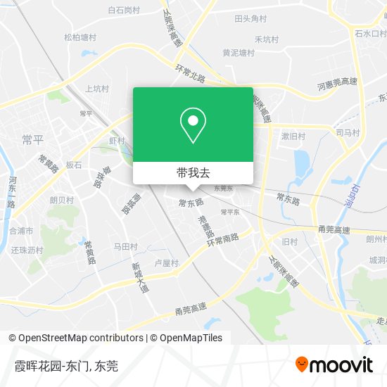 霞晖花园-东门地图