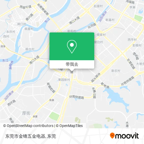 东莞市金锋五金电器地图
