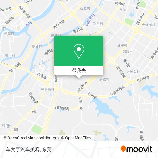 车文字汽车美容地图