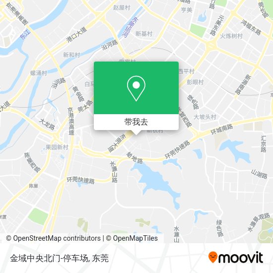 金域中央北门-停车场地图