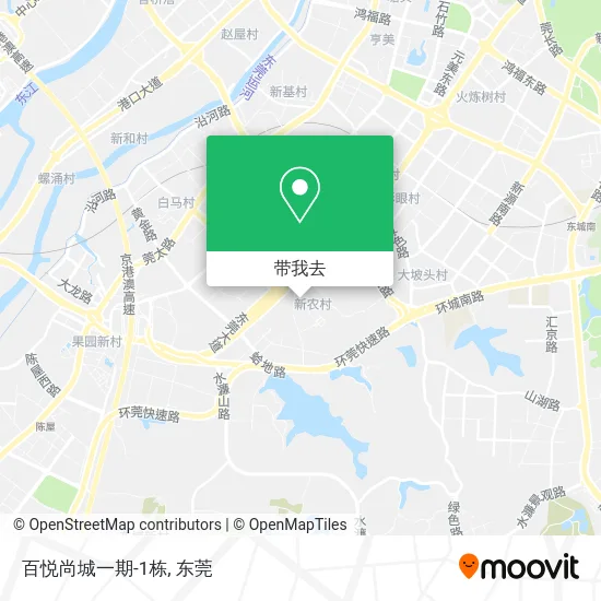 百悦尚城一期-1栋地图