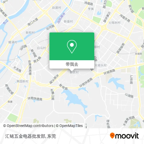 汇铭五金电器批发部地图