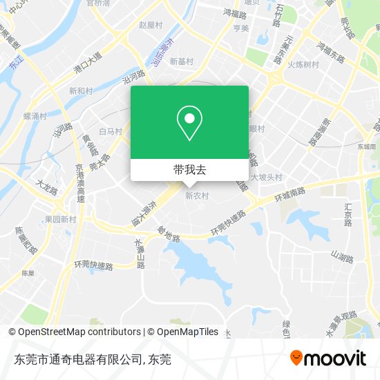 东莞市通奇电器有限公司地图