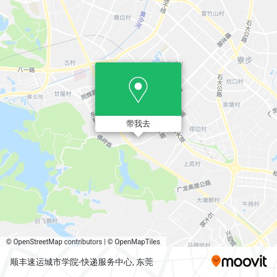 顺丰速运城市学院-快递服务中心地图
