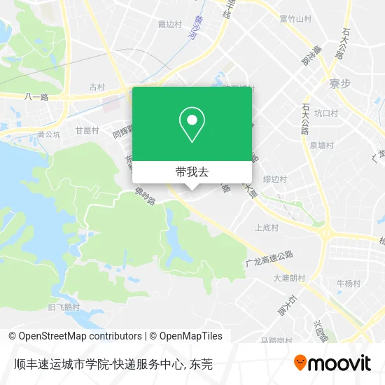 顺丰速运城市学院-快递服务中心地图