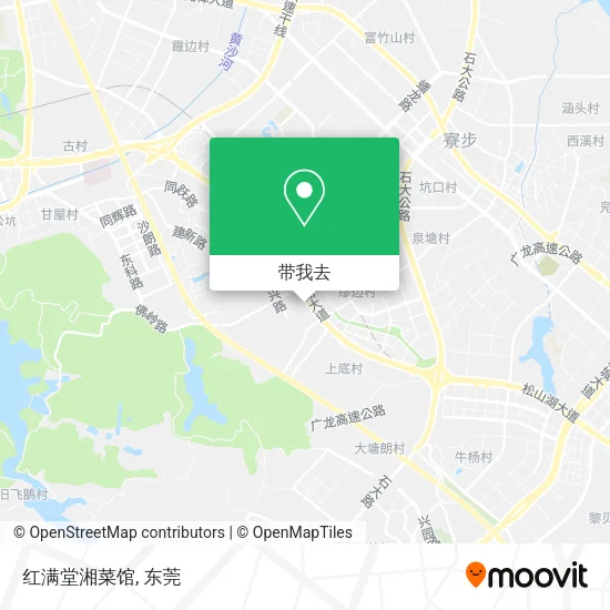 红满堂湘菜馆地图