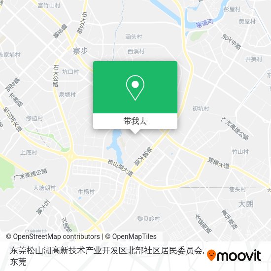 东莞松山湖高新技术产业开发区北部社区居民委员会地图