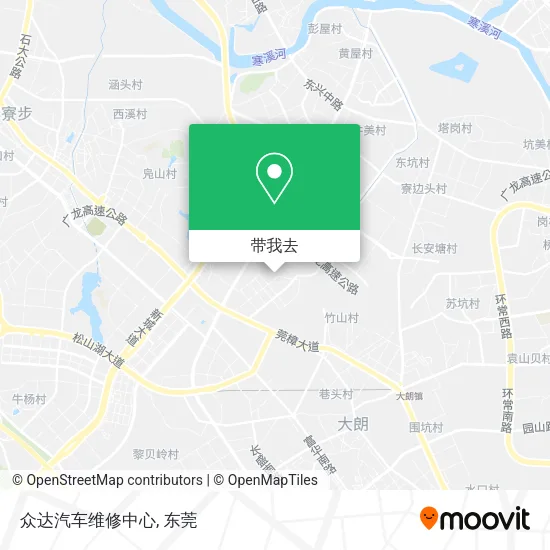 众达汽车维修中心地图