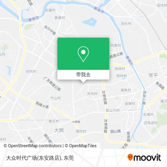 大众时代广场(东安路店)地图