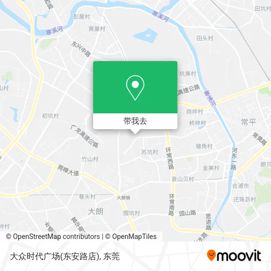 大众时代广场(东安路店)地图