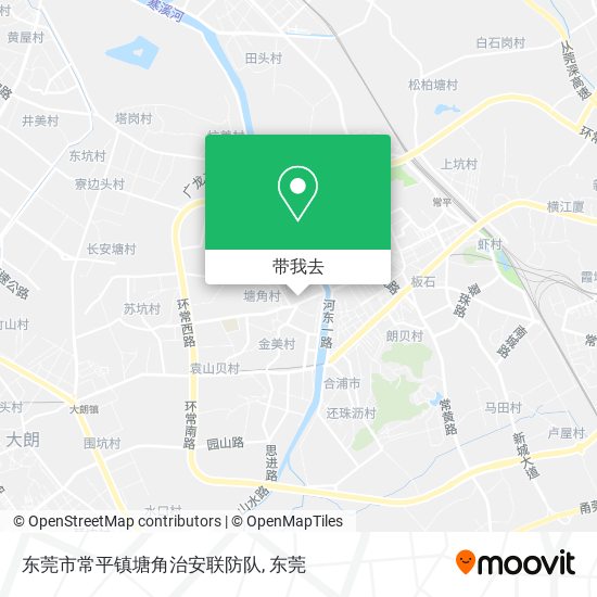 东莞市常平镇塘角治安联防队地图