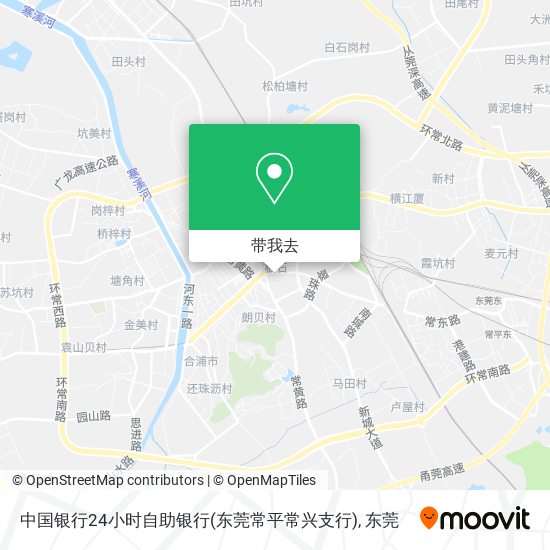 中国银行24小时自助银行(东莞常平常兴支行)地图